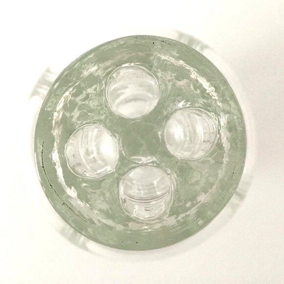 VTG Mid Century Modern Czechoslovakian Glass Decanter Barware Original Stoppers - Picture 8 of 9